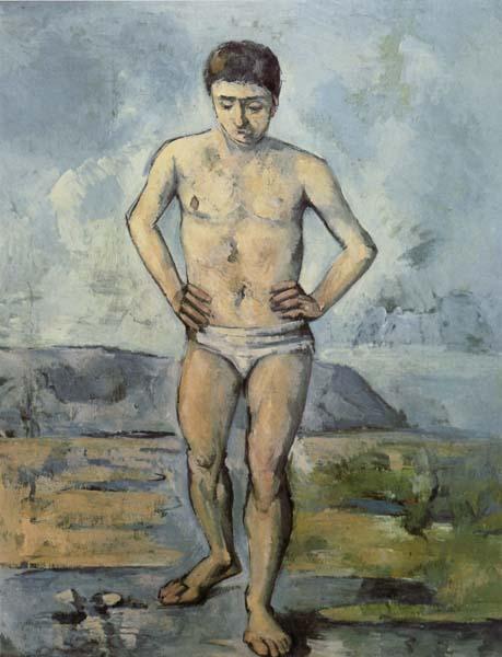 Paul Cezanne Man Standing,Hands on Hips oil painting picture